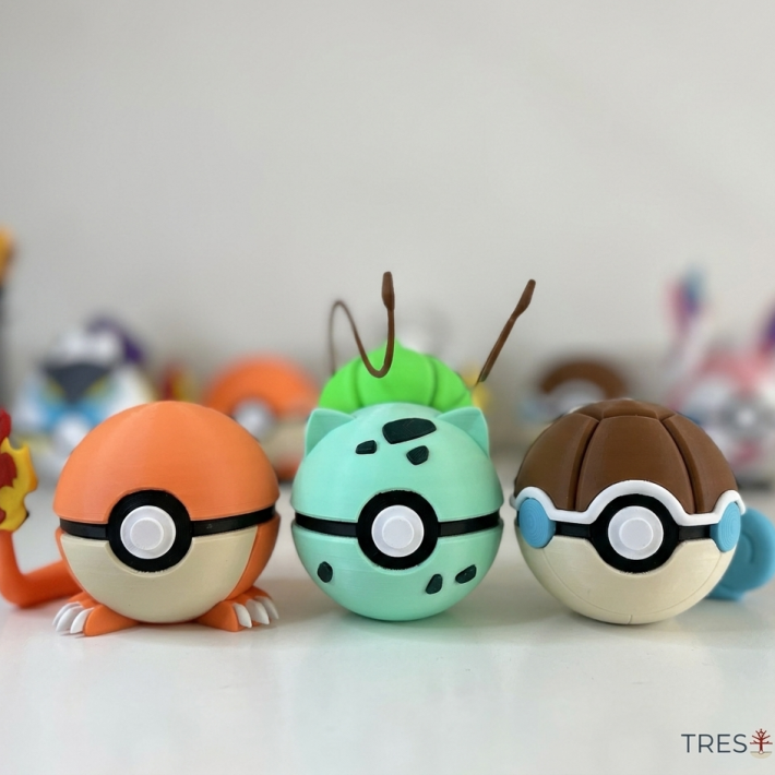 El Trío Inicial: Charmander, Bulbasaur y Squirtle