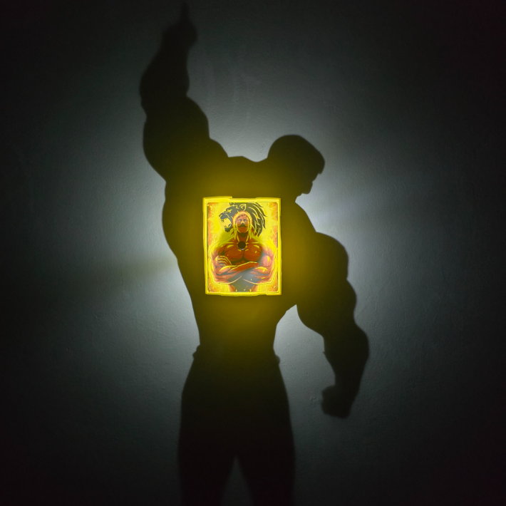 Lámpara Escanor "El León del Orgullo" - Proyección de Sombra Seven Deadly Sins