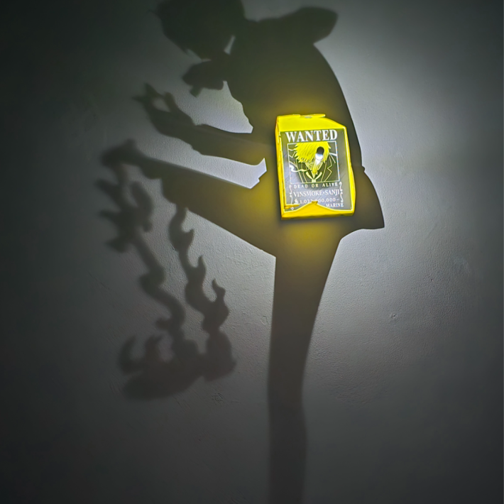 Lámpara Sanji "Pierna Negra" - Proyección de Sombra One Piece