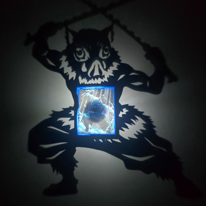 Lámpara Inosuke Hashibira - Proyección de Sombra Demon Slayer